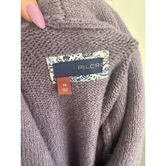 PILCRO Purple Button Down Cardigan Size XS - Picture 6 of 6